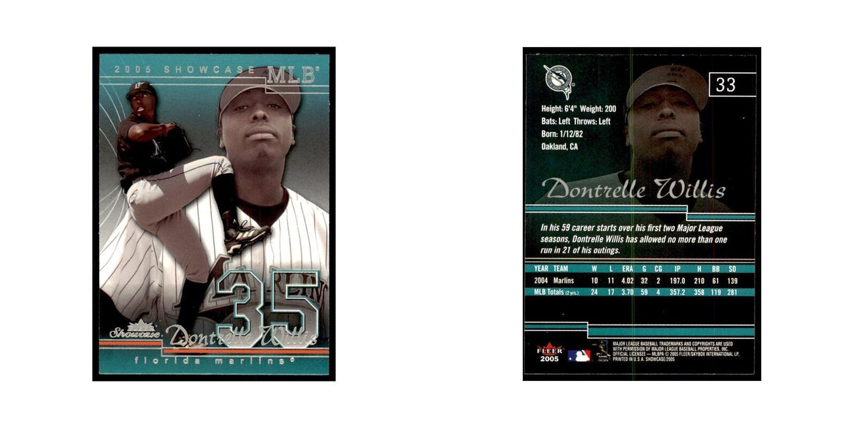2005 Fleer Showcase Dontrelle Willis Baseball Cards #33