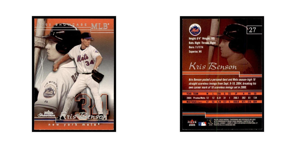 2005 Fleer Showcase Kris Benson Baseball Cards #27
