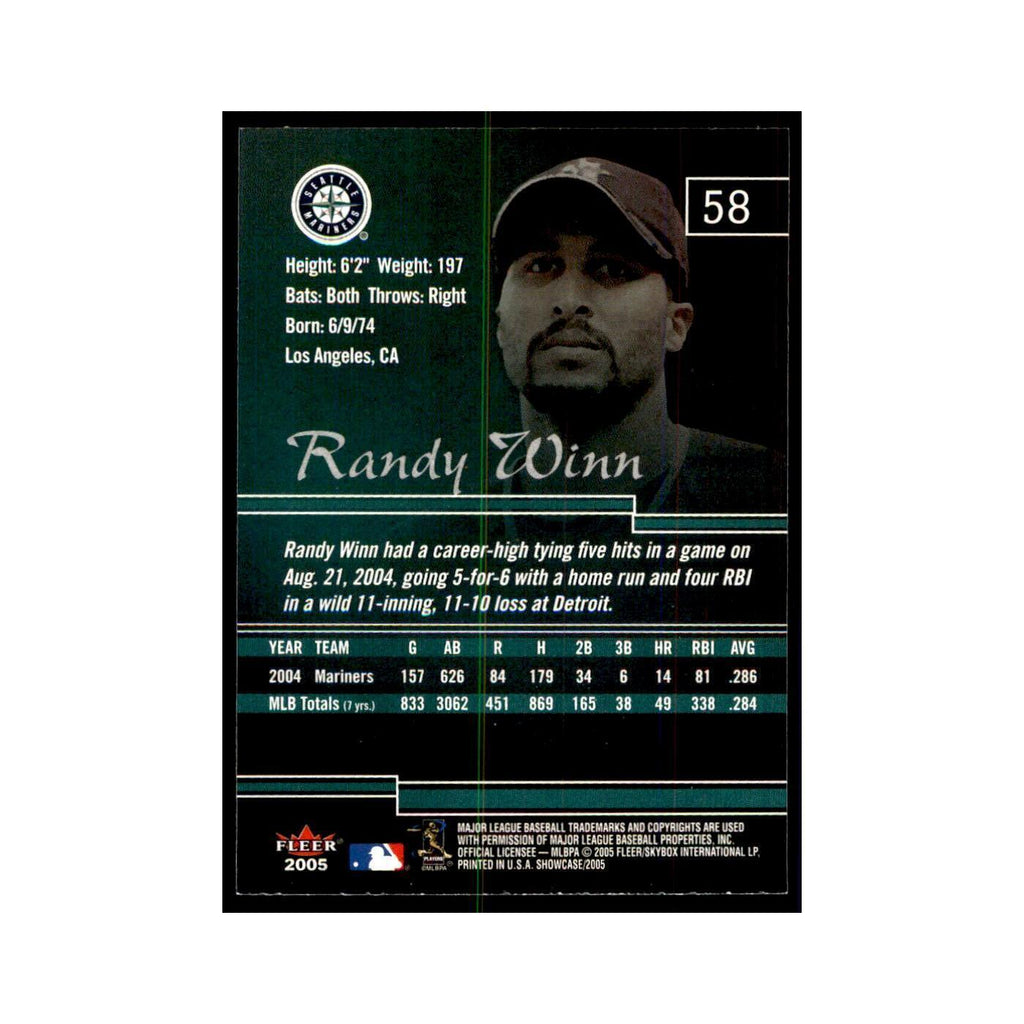 2005 Fleer Showcase Randy Winn Baseball Cards #58