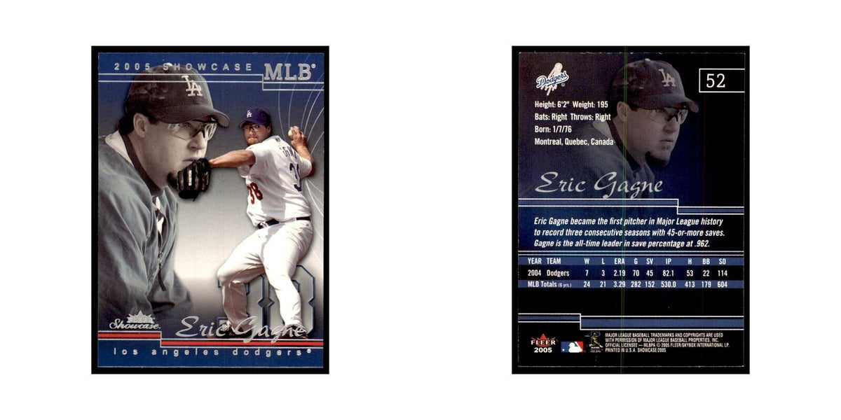 2005 Fleer Showcase Eric Gagne Baseball Cards #52