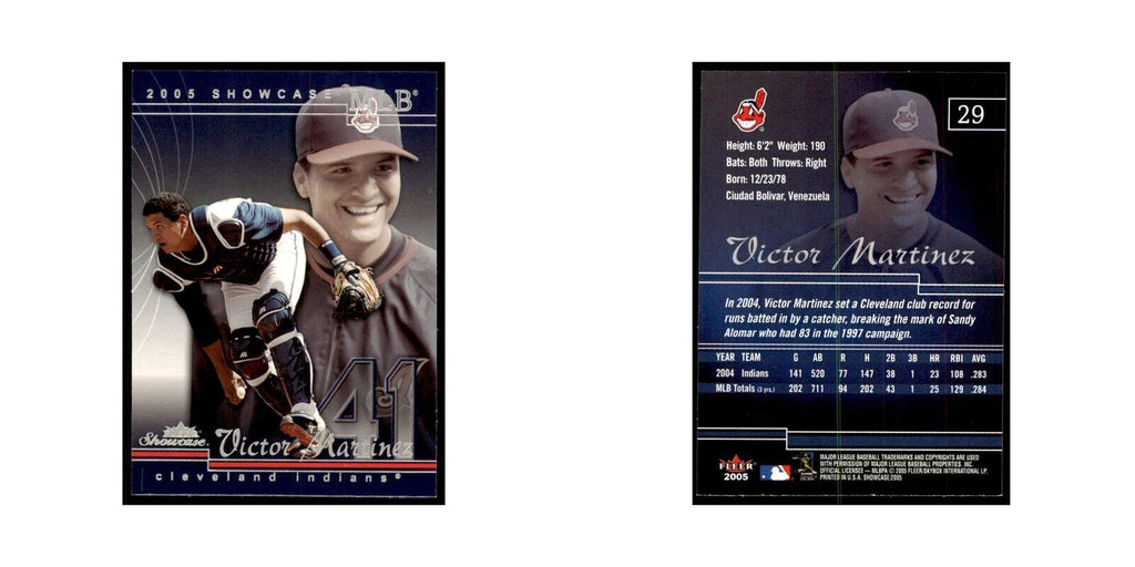 2005 Fleer Showcase Victor Martinez Baseball Cards #29