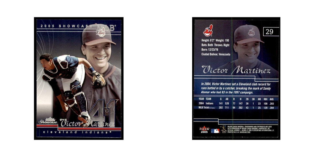 2005 Fleer Showcase Victor Martinez Baseball Cards #29