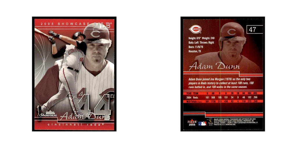 2005 Fleer Showcase Adam Dunn Baseball Cards #47