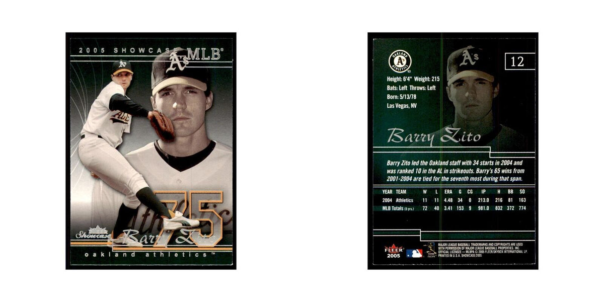 2005 Fleer Showcase Barry Zito Baseball Cards #12