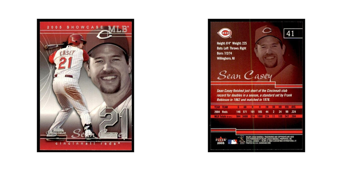 2005 Fleer Showcase Sean Casey Baseball Cards #41