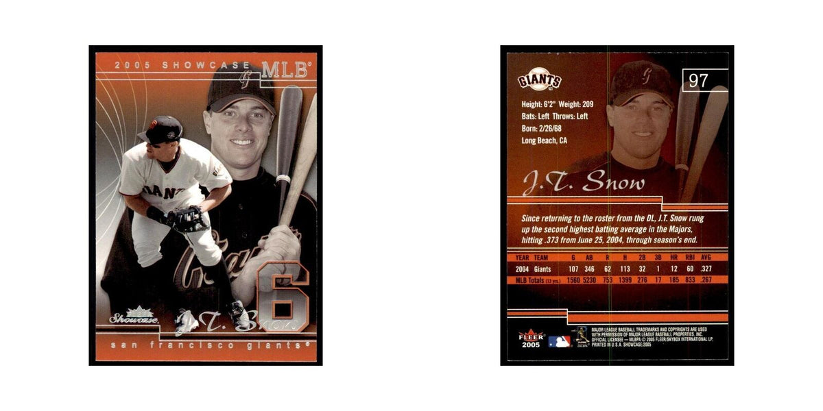 2005 Fleer Showcase J.T. Snow Baseball Cards #97