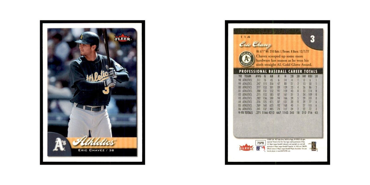 2007 Fleer Eric Chavez Baseball Cards #114