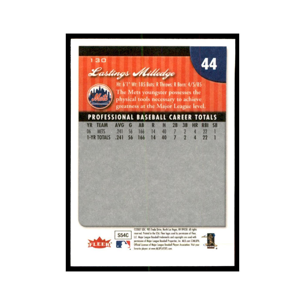2007 Fleer Lastings Milledge Baseball Cards #130