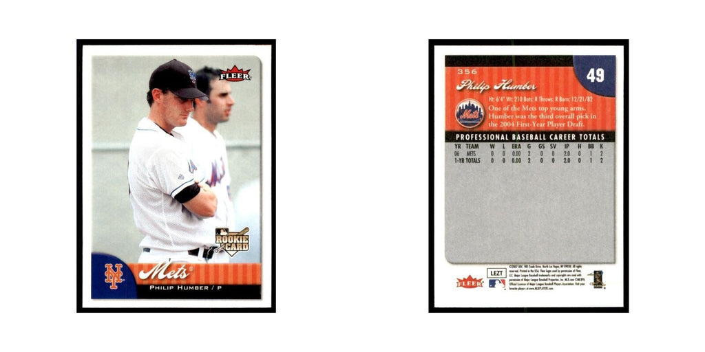 2007 Fleer Philip Humber Baseball Cards #356