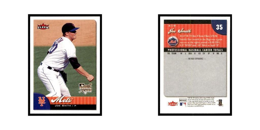 2007 Fleer Joe Smith Baseball Cards #419