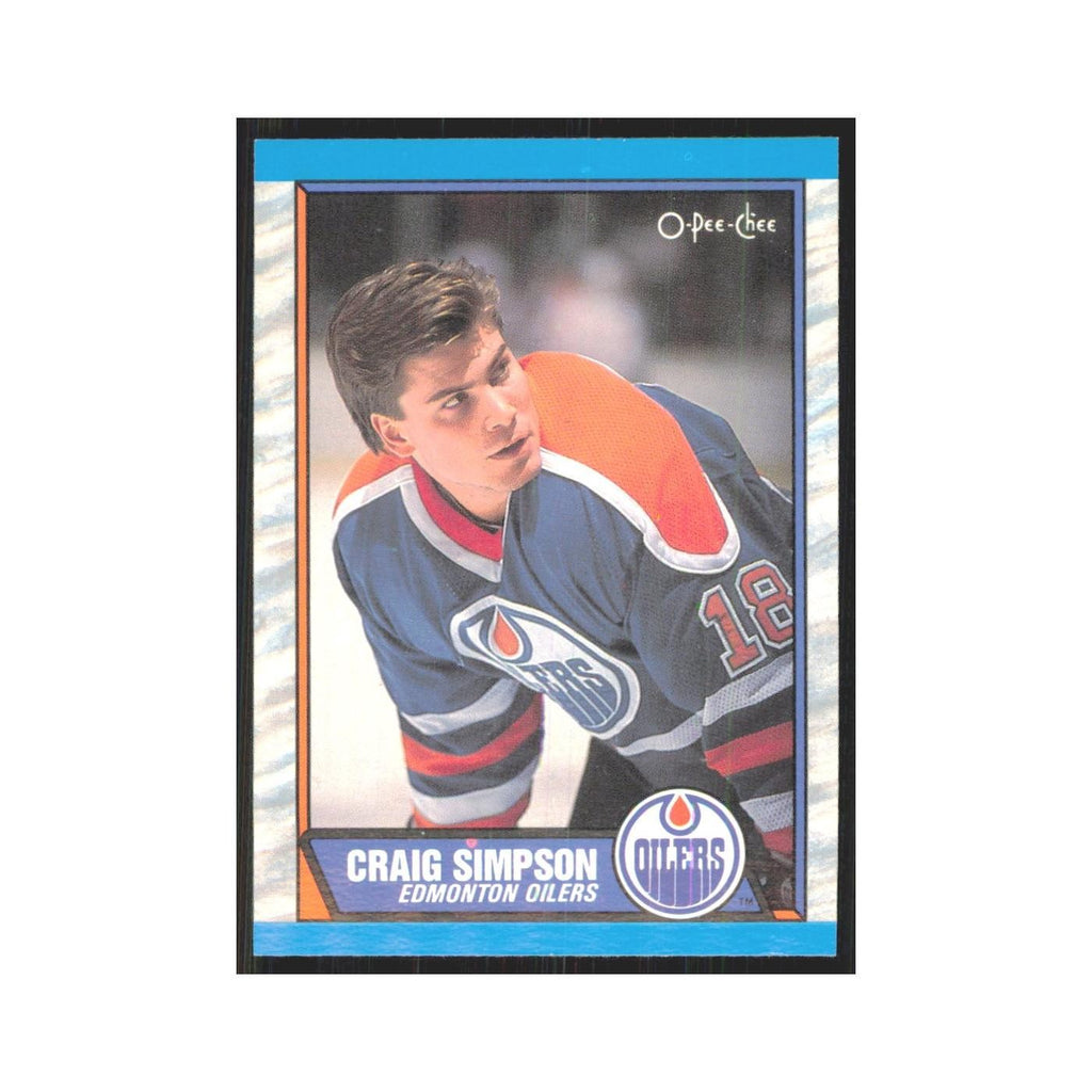 1989 O-Pee-Chee Craig Simpson Edmonton Oilers #99