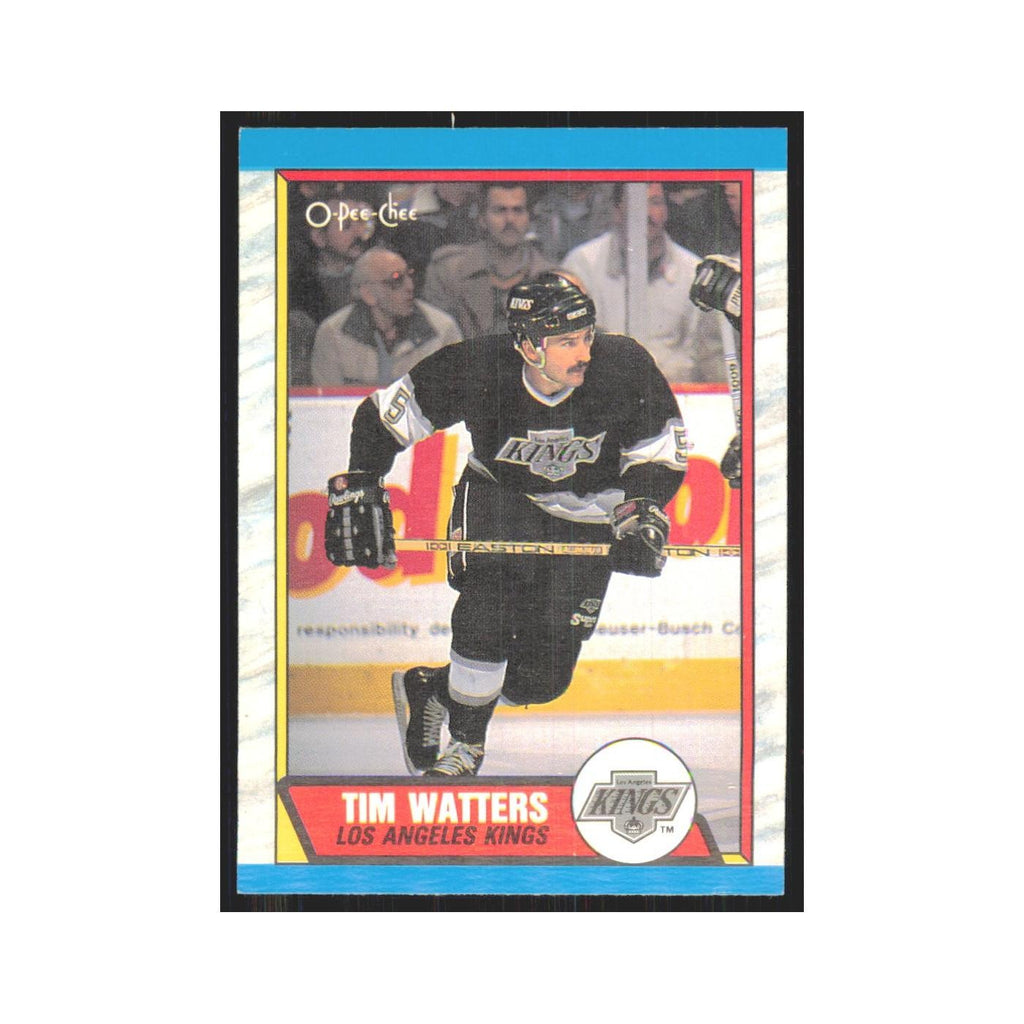 1989 O-Pee-Chee Tim Watters Los Angeles Kings #212