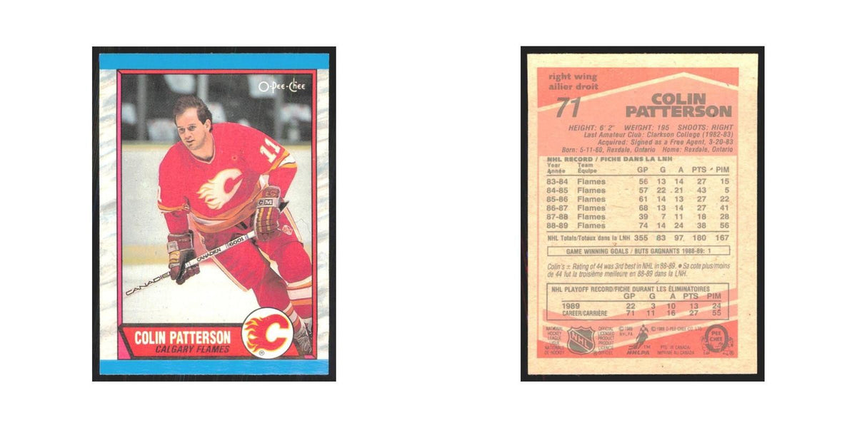 1989 O-Pee-Chee Colin Patterson Calgary Flames #71
