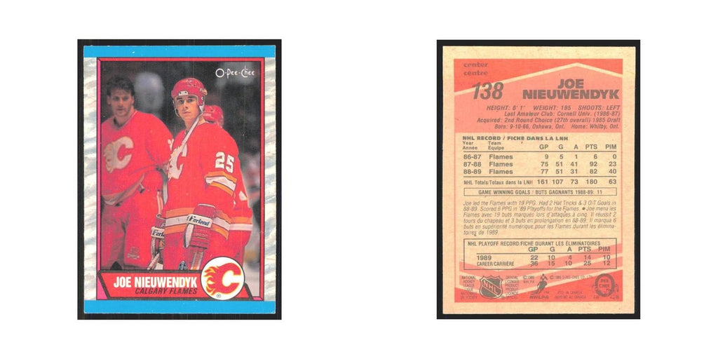 1989 O-Pee-Chee Joe Nieuwendyk Calgary Flames #138