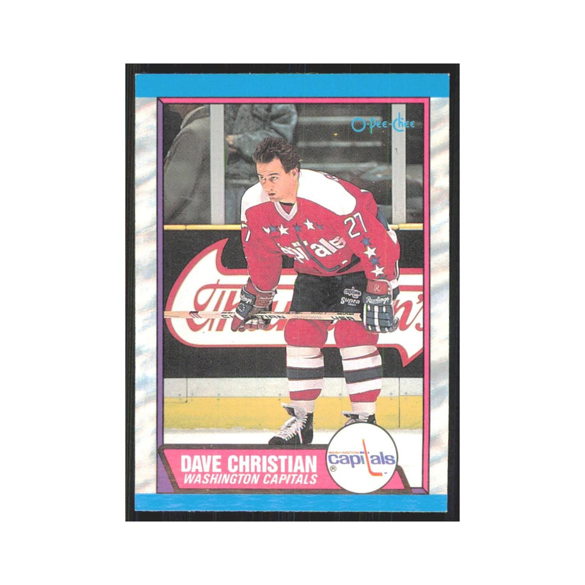 1989 O-Pee-Chee Dave Christian Washington Capitals #159