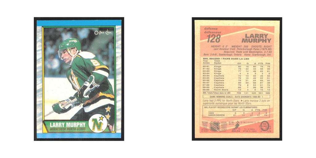 1989 O-Pee-Chee Larry Murphy Minnesota North Stars #128