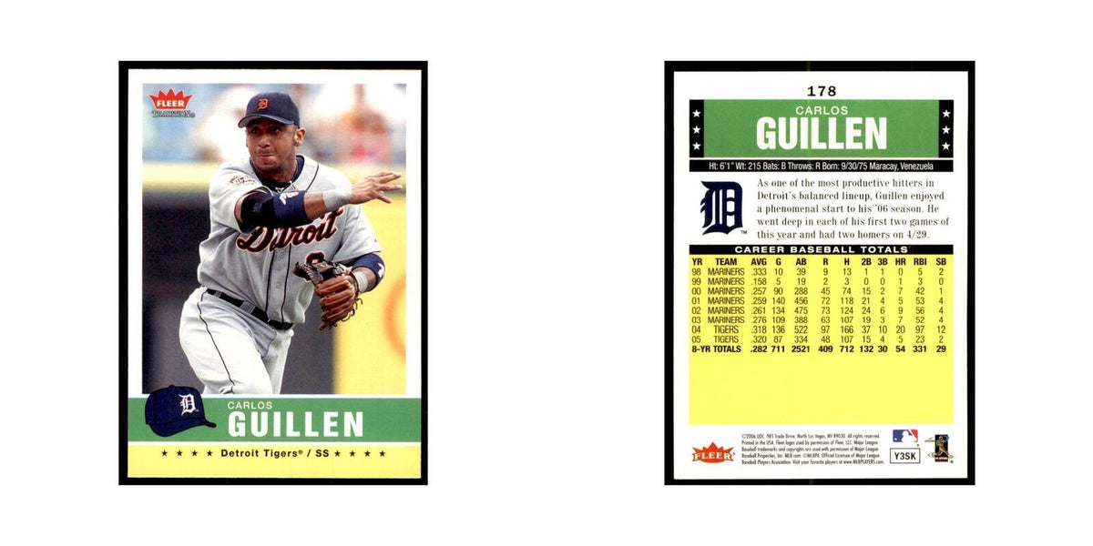 2006 Fleer Tradition Carlos Guillen Baseball Cards #178
