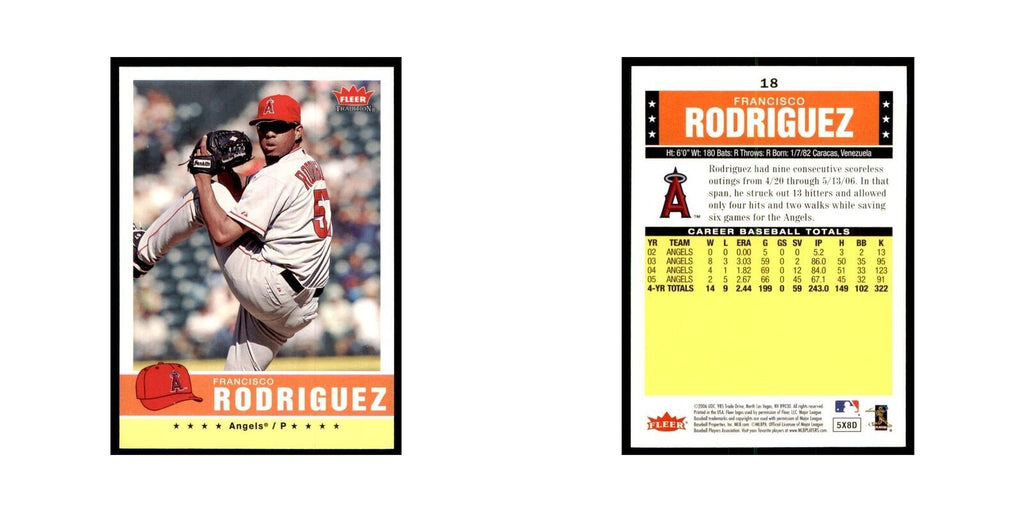 2006 Fleer Tradition Francisco Rodriguez Baseball Cards #18