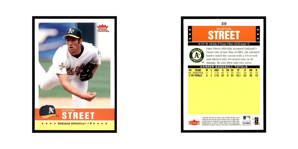 2006 Fleer Tradition Huston Street Baseball Cards #30