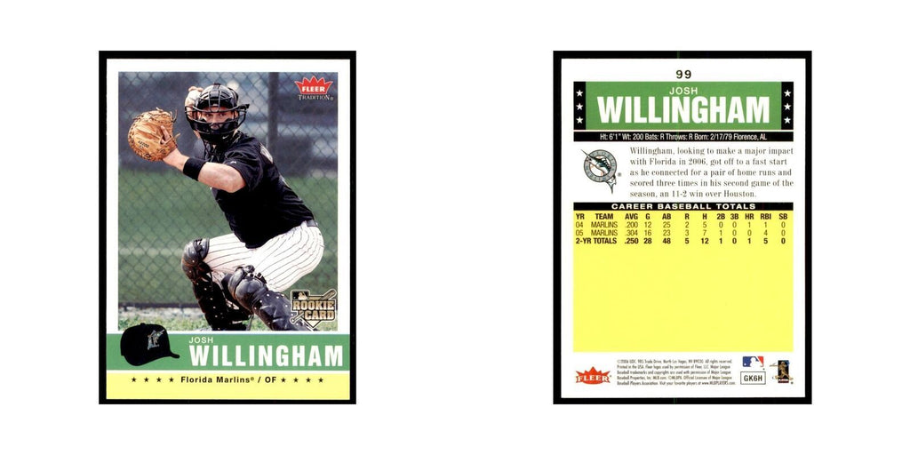 2006 Fleer Tradition Josh Willingham Baseball Cards #99