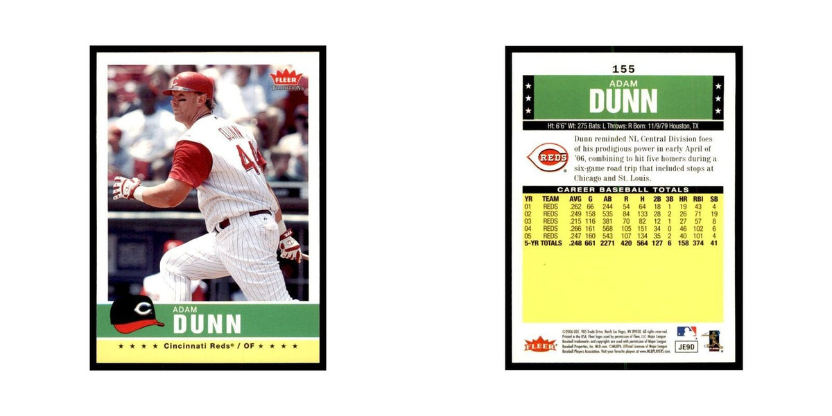 2006 Fleer Tradition Adam Dunn Baseball Cards #155
