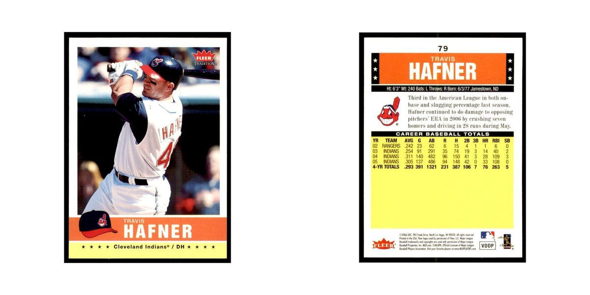 2006 Fleer Tradition Travis Hafner Baseball Cards #79