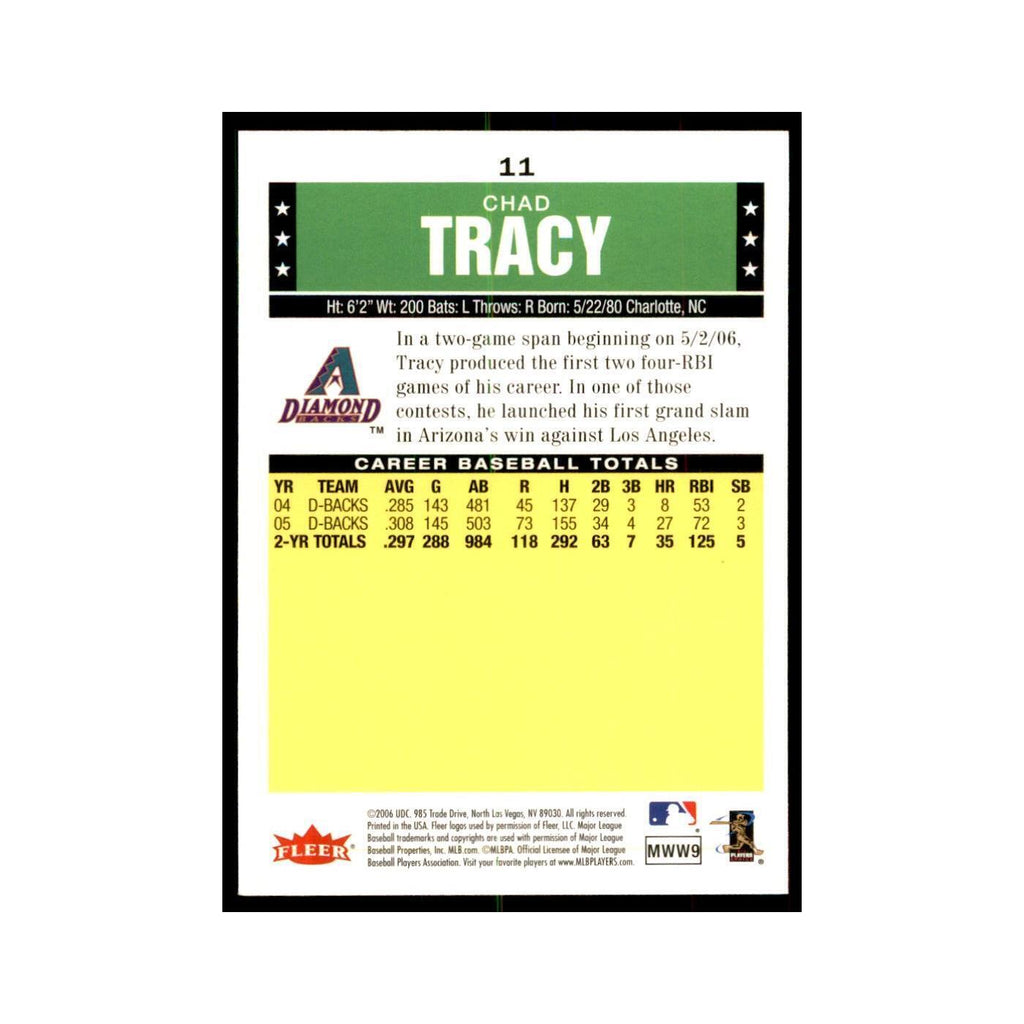2006 Fleer Tradition Chad Tracy Baseball Cards #11