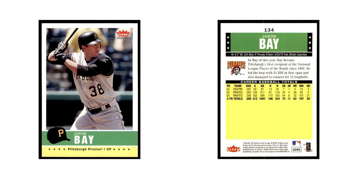 2006 Fleer Tradition Jason Bay Baseball Cards #134
