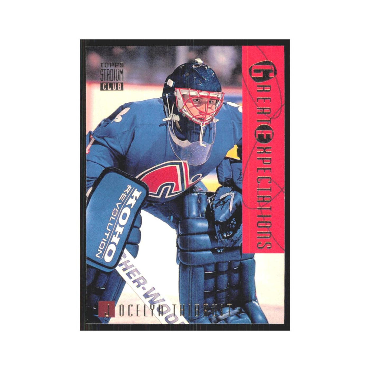 1994 Stadium Club Jocelyn Thibault Quebec Nordiques #114
