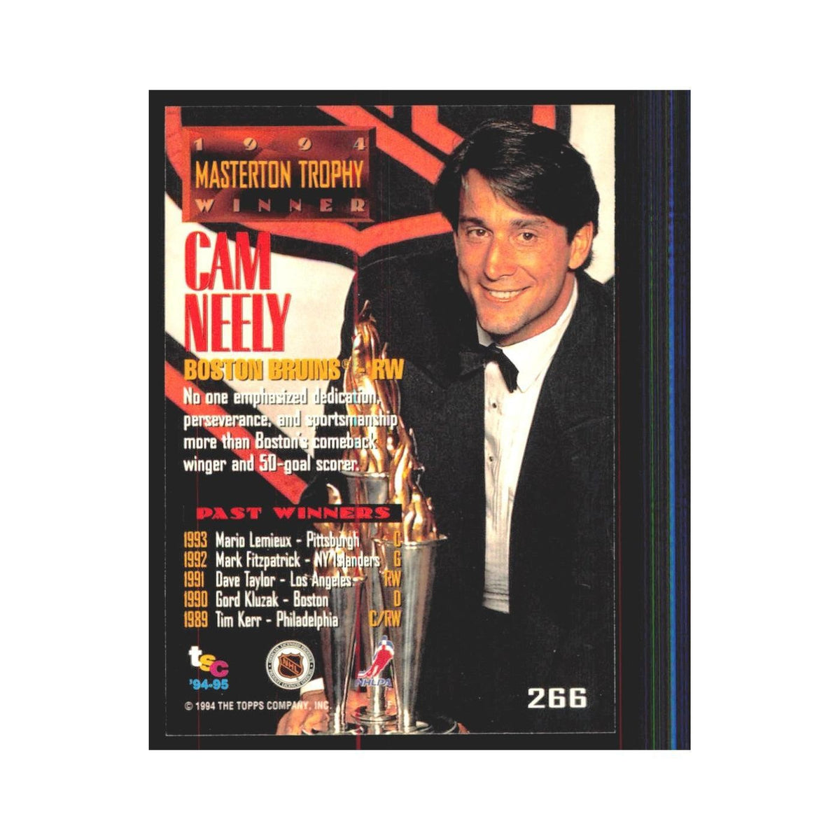 1994 Stadium Club Cam Neely Boston Bruins #266