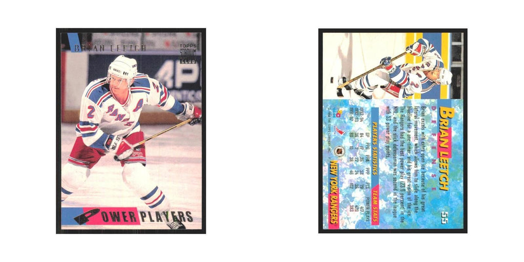 1994 Stadium Club Brian Leetch New York Rangers #55