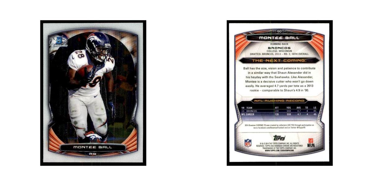 2014 Bowman Chrome Montee Ball Football Cards #60