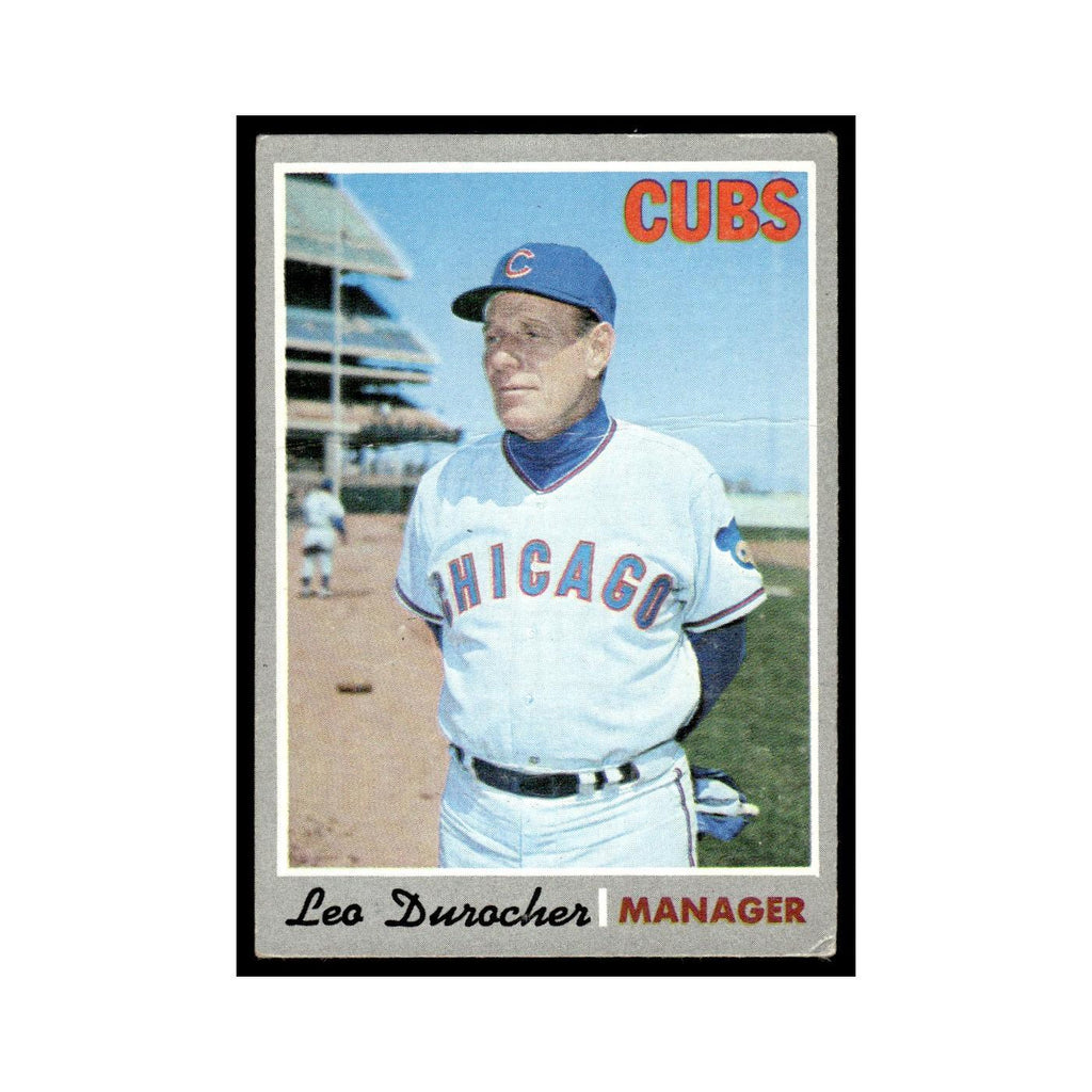 1970 Topps (Damaged) Leo Durocher Cubs #291
