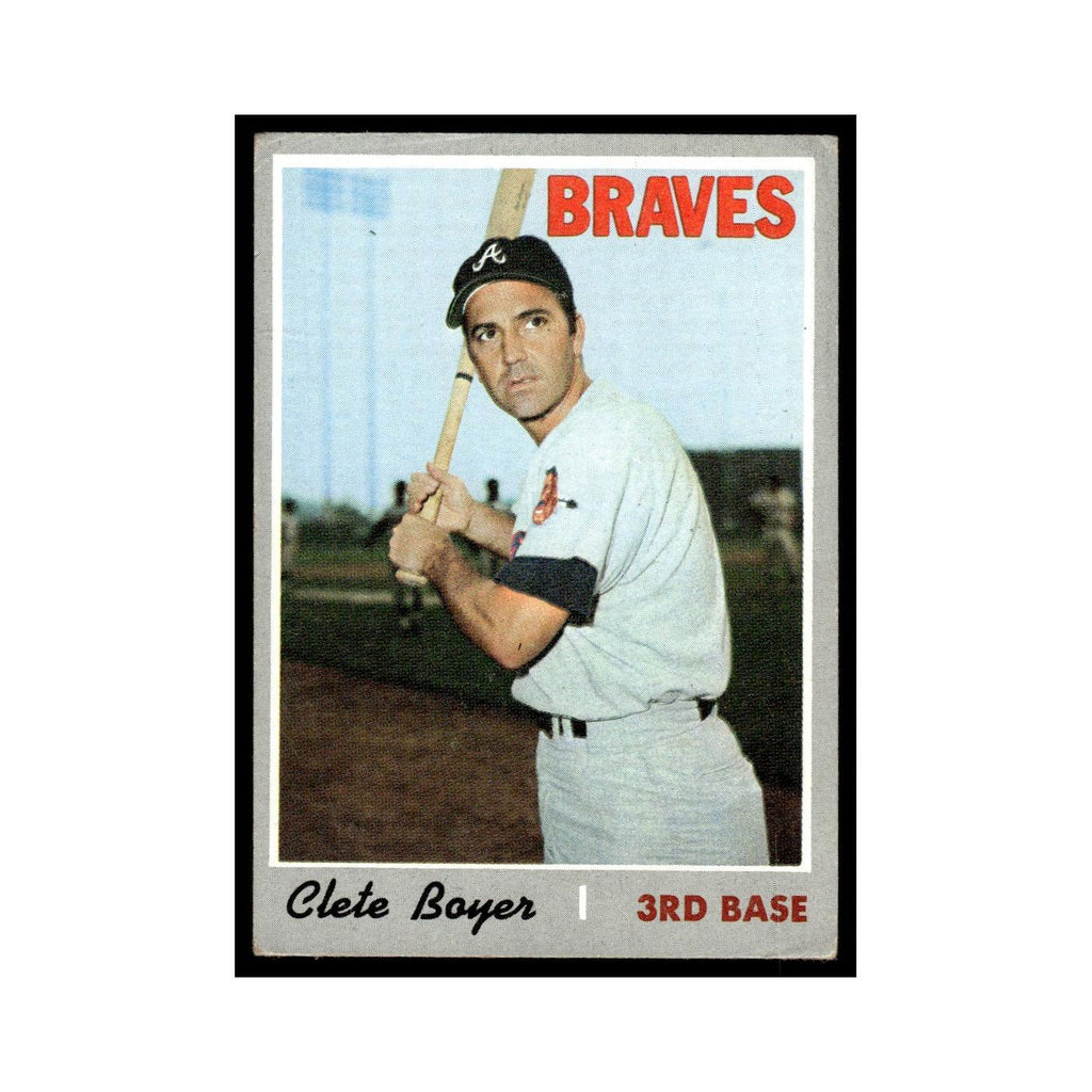 1970 Topps (Damaged) Clete Boyer Braves #206