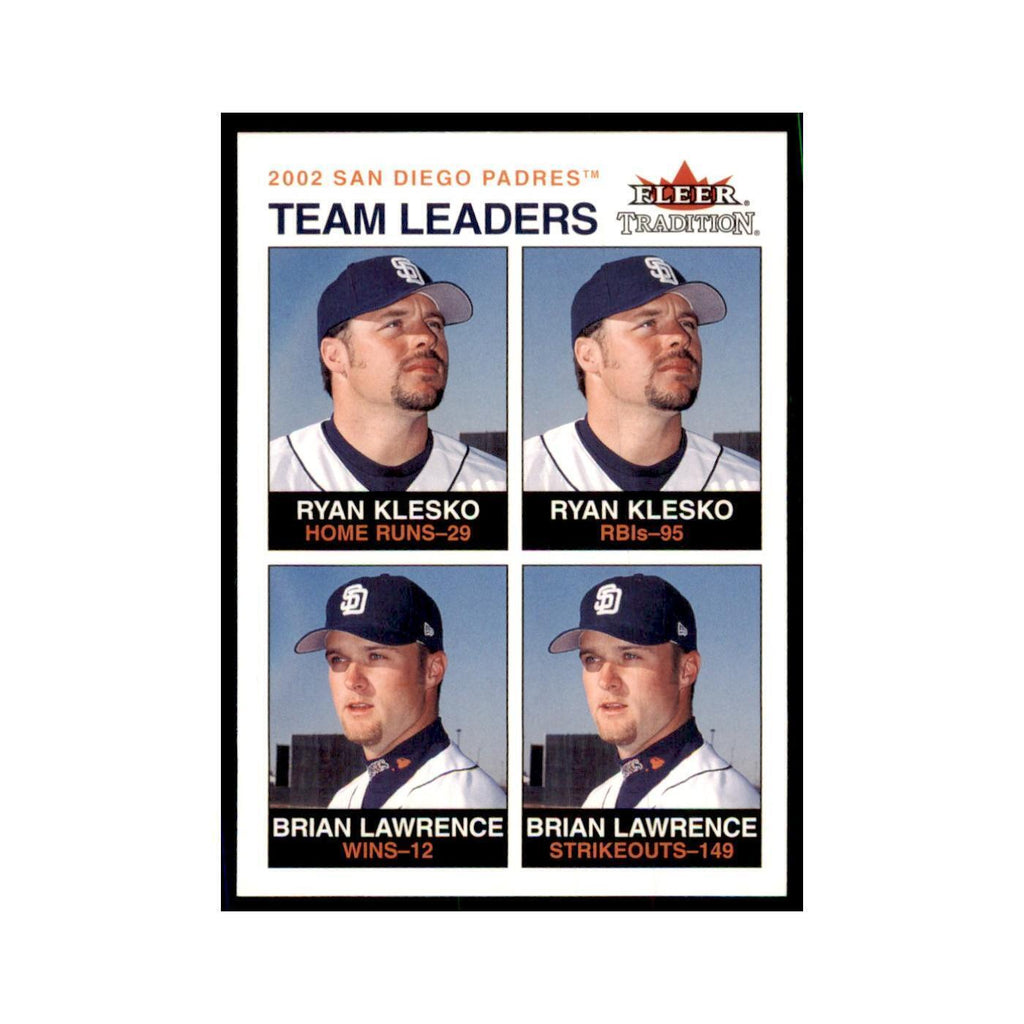 2003 Fleer Tradition Ryan Klesko/Brian Lawrence Baseball Cards #24
