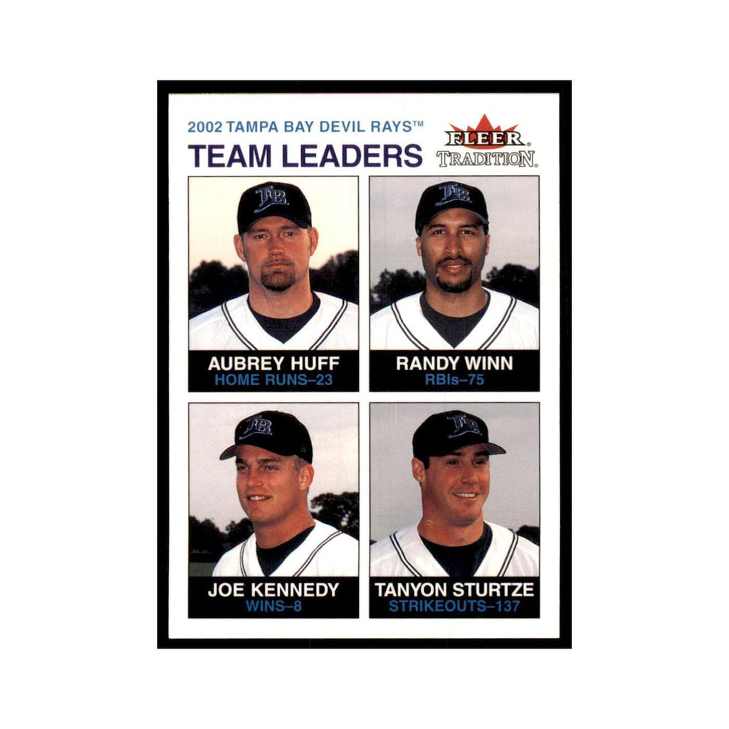 2003 Aubrey Huff/Randy Winn/Joe Kennedy/Tanyon Sturtze Baseball Cards