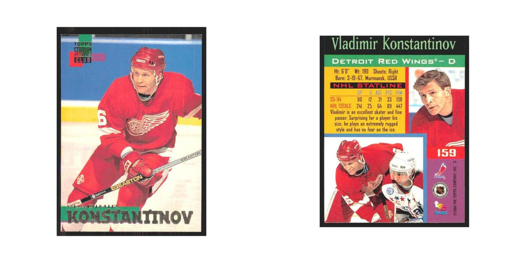 1994 Stadium Club Vladimir Konstantinov Detroit Red Wings #159