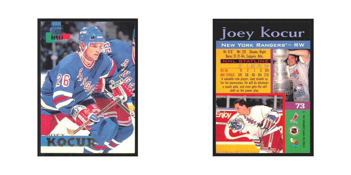 1994 Stadium Club Joey Locur New York Rangers #73