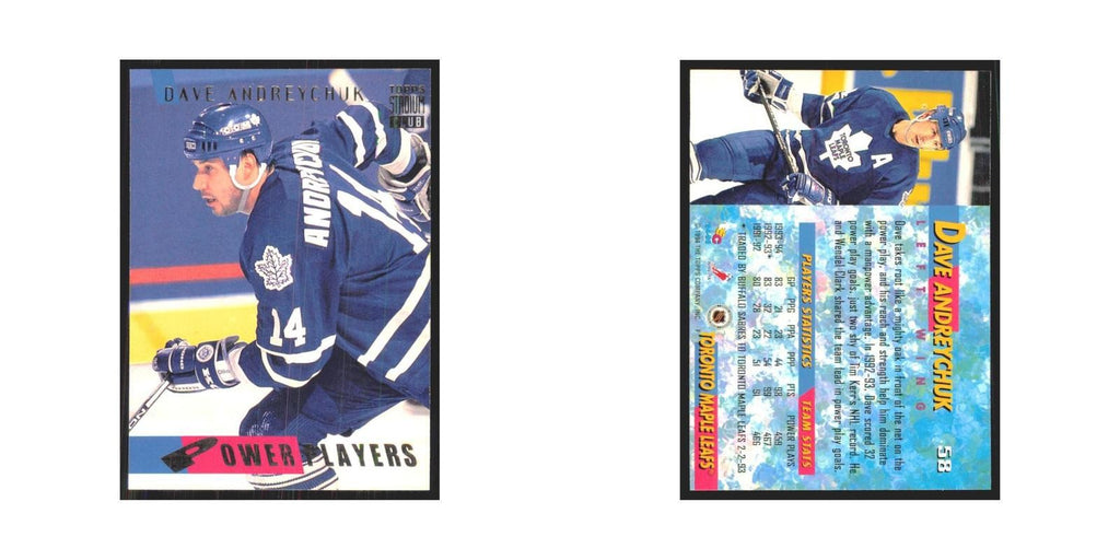 1994 Stadium Club Dave Andreychuk Toronto Maple Leafs #58