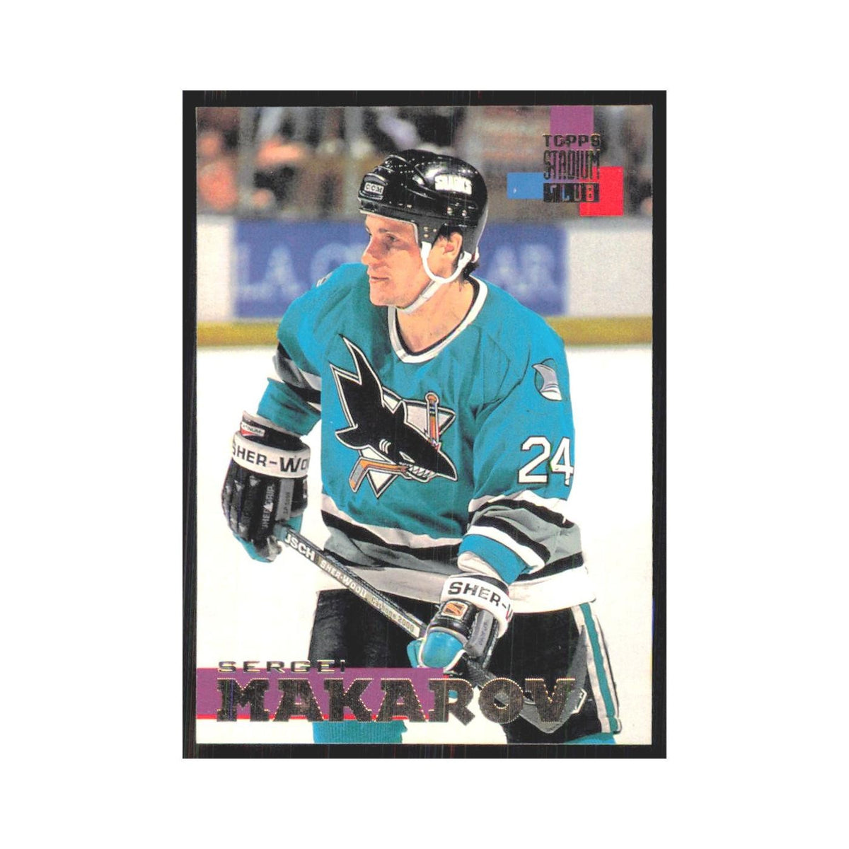 1994 Stadium Club Sergei Makarov San Jose Sharks #123