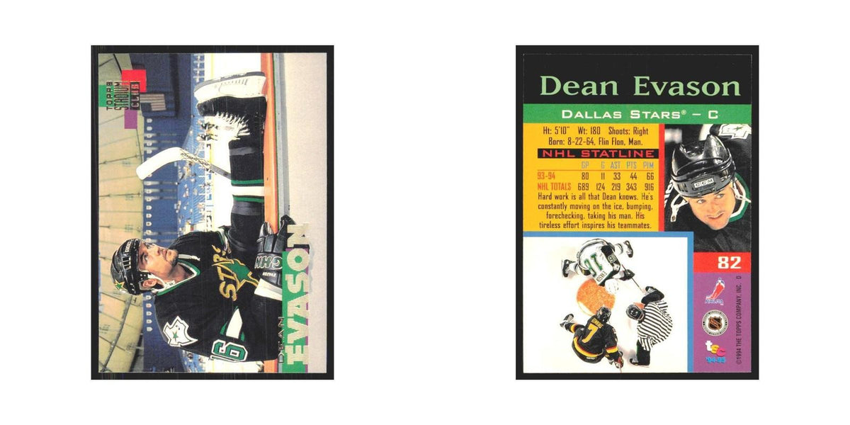 1994 Stadium Club Dean Evason Dallas Stars #82