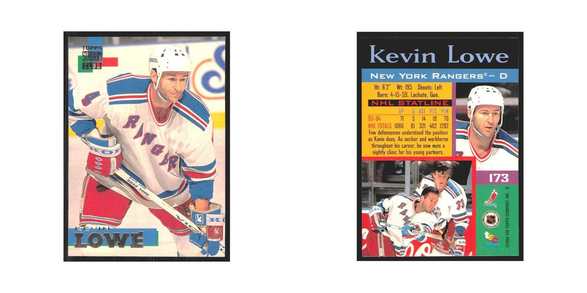 1994 Stadium Club Kevin Lowe New York Rangers #173