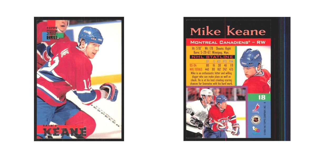 1994 Stadium Club Mike Keane Montreal Canadiens #18
