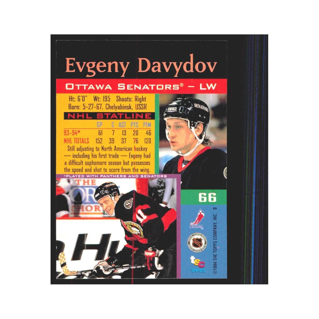 1994 Stadium Club Evgeny Davydov Ottawa Senators #66