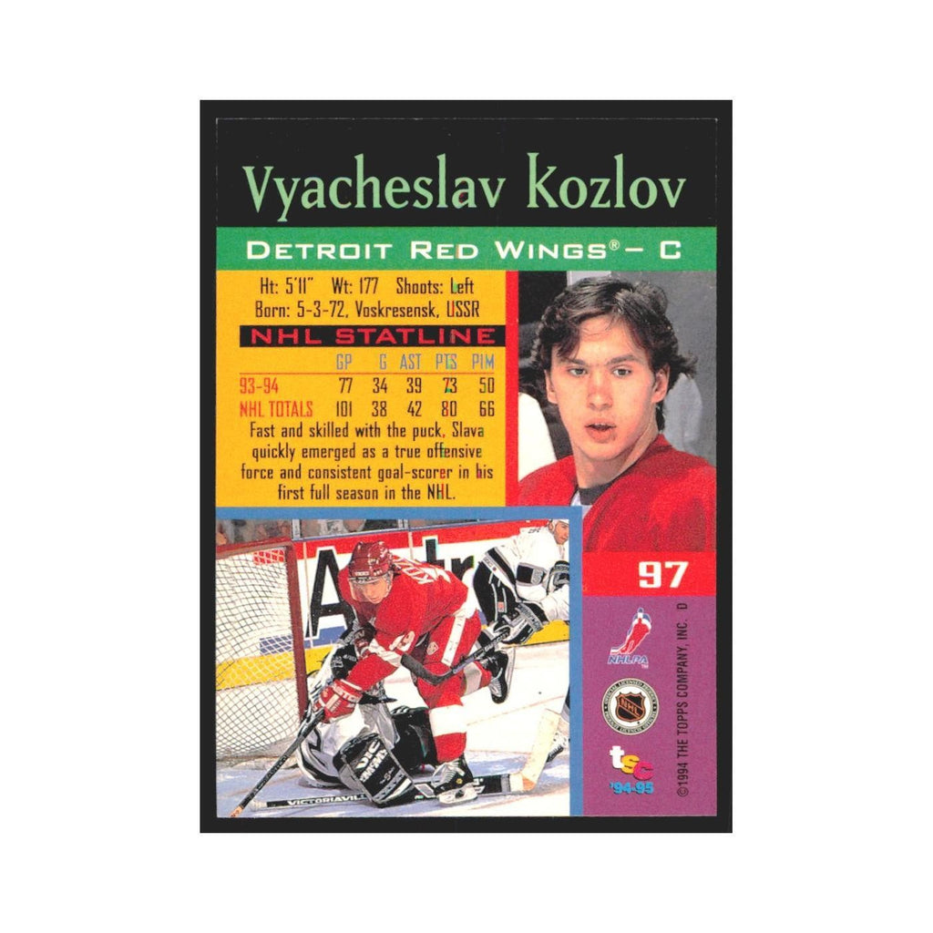 1994 Stadium Club Vyacheslav Kozlov Detroit Red Wings #97