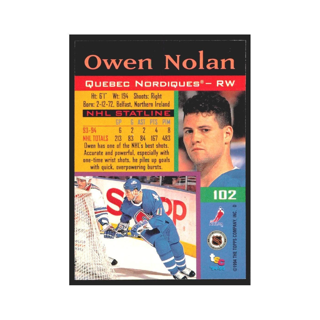 1994 Stadium Club Owen Nolan Colorado Avalanche #102