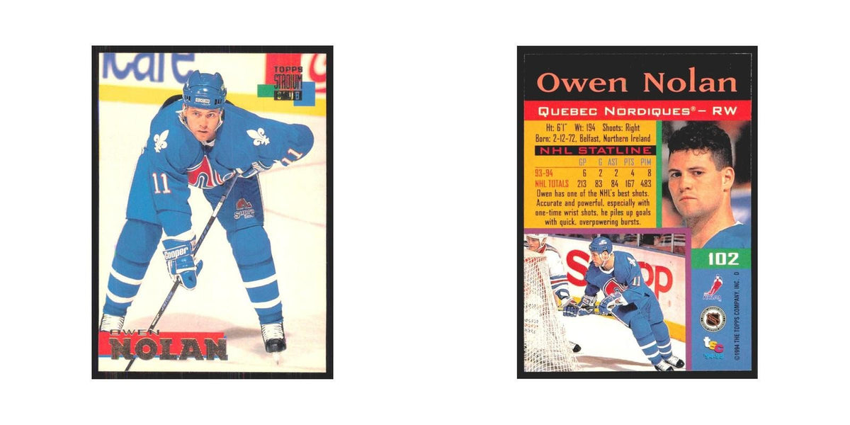 1994 Stadium Club Owen Nolan Colorado Avalanche #102