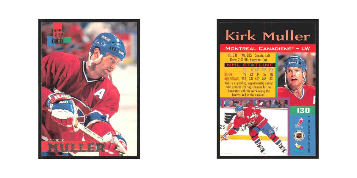 1994 Stadium Club Kirk Muller Montreal Canadiens #130
