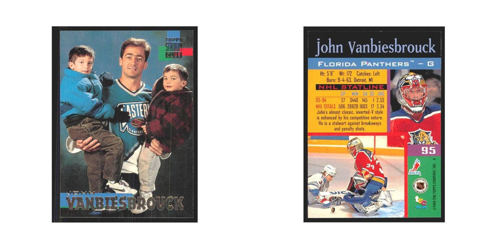 1994 Stadium Club John Vanbiesbrouck Florida Panthers #95