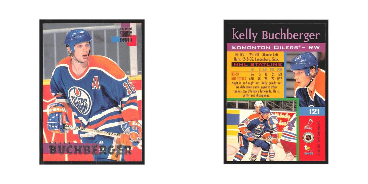 1994 Stadium Club Kelly Buchberger Edmonton Oilers #121